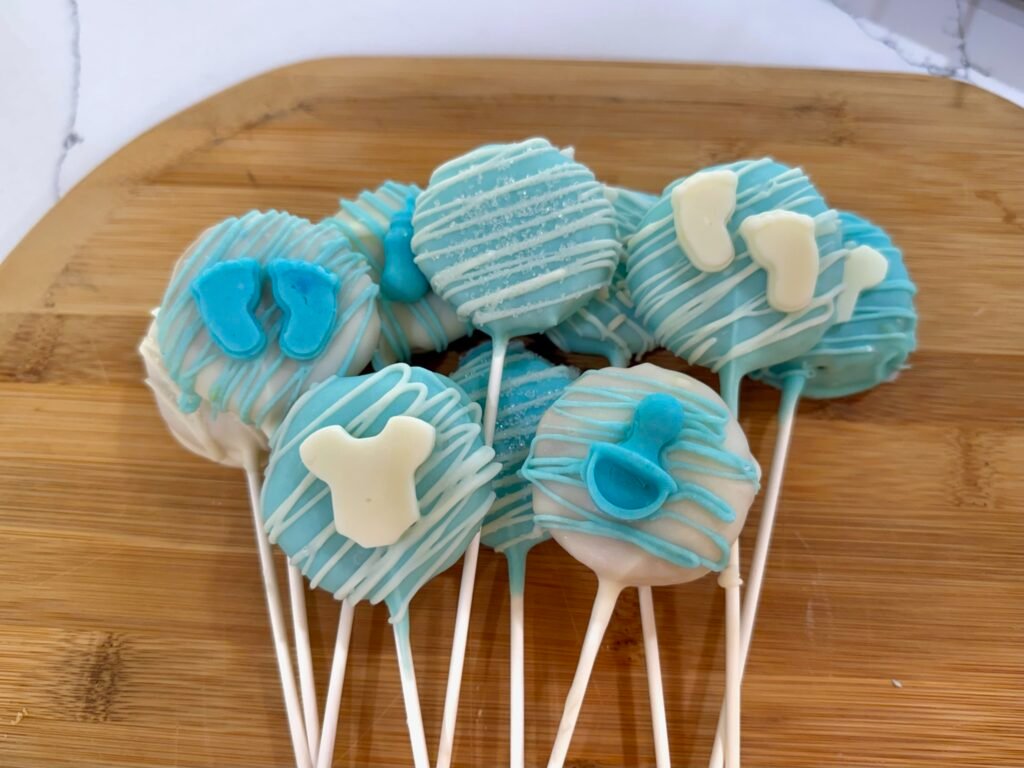 Cookie cake on a stand