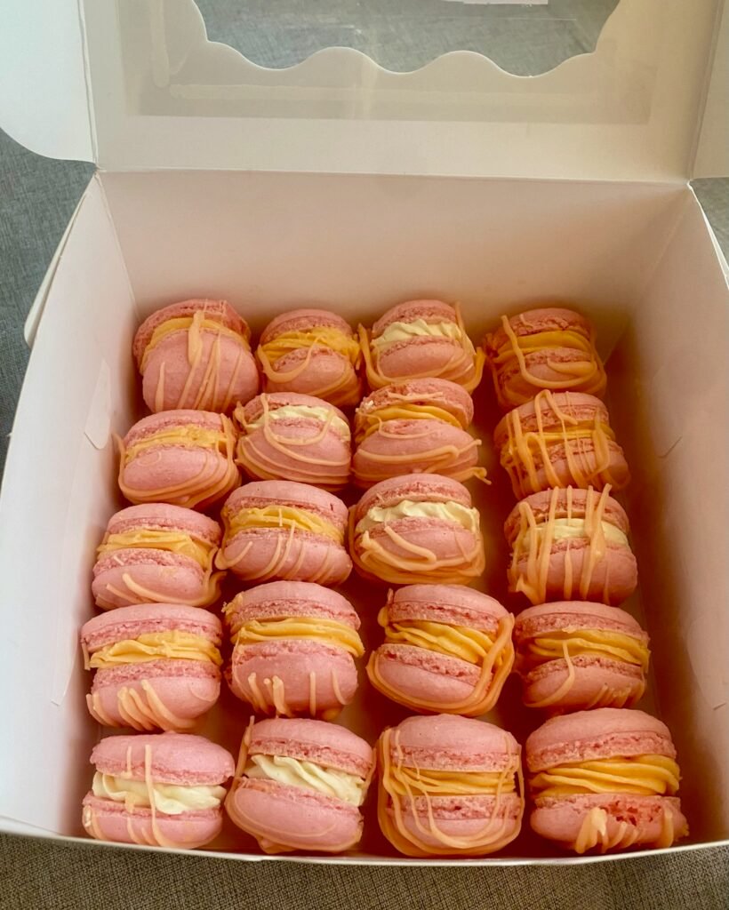 Stack of cookies on a plate